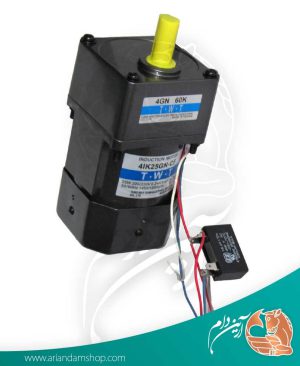 الکتروموتور گیربکس twt مورد استفاده جهت همزن و شیر سردکن مدل 40w
